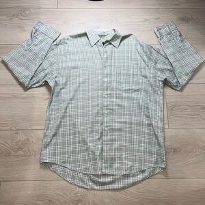 J. Crew Green Plaid Men’s Large Long Sleeve Shirt 100% Cotton